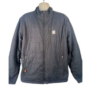 FLIGHT OUTFITERS‎ softshell lightweight puffer jacket mens sz XL black